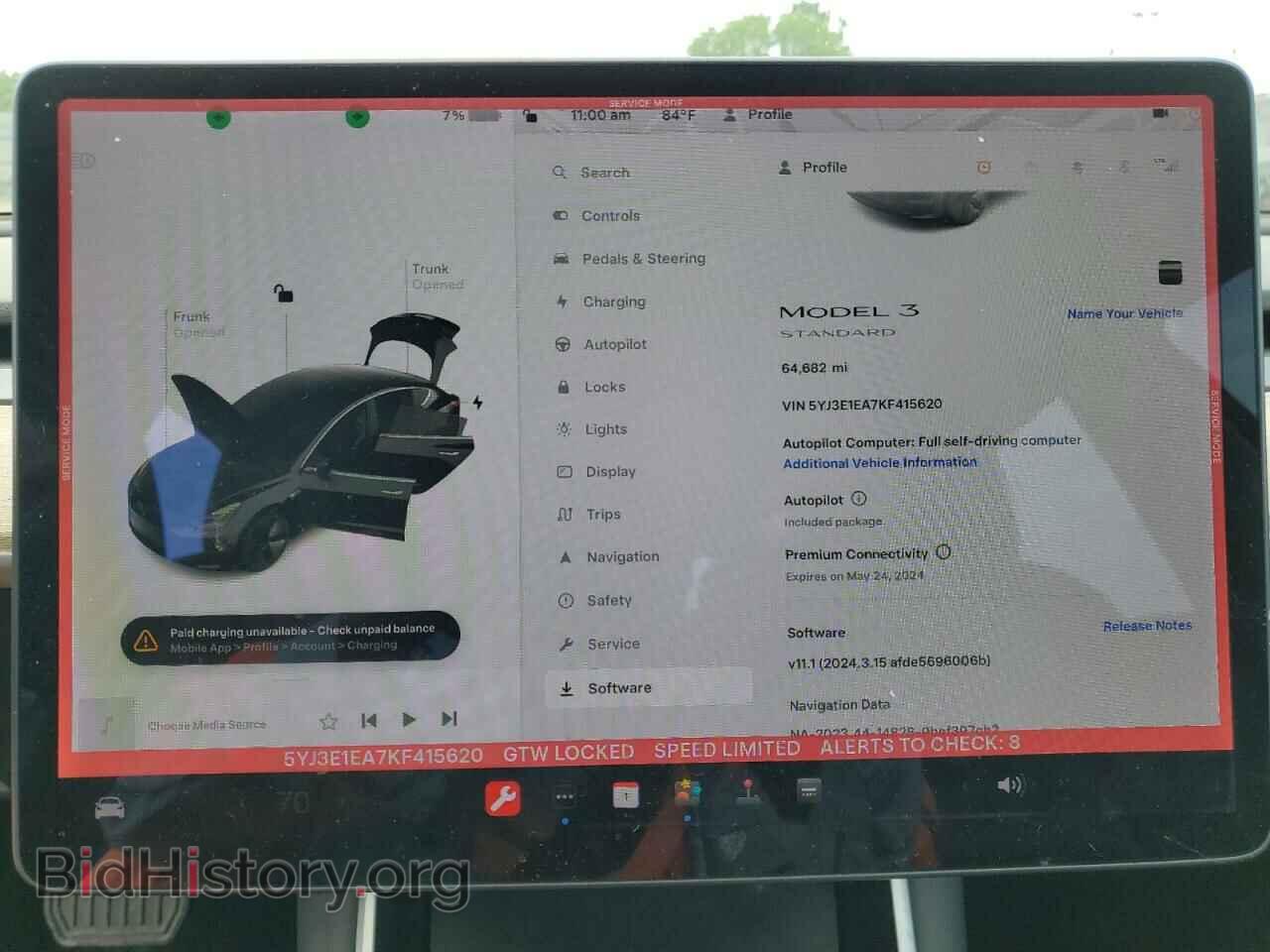 2019 TESLA MODEL 3 - VIN: 5YJ3E1EA7KF415620 - Фото 9