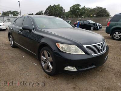 2008 Lexus LS460 LS 460l, черный — VIN JTHGL46FX85026031, Copart