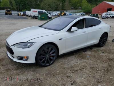 2015 Tesla MODEL S P90D, white — VIN 5YJSA1V4XFF096690, Copart