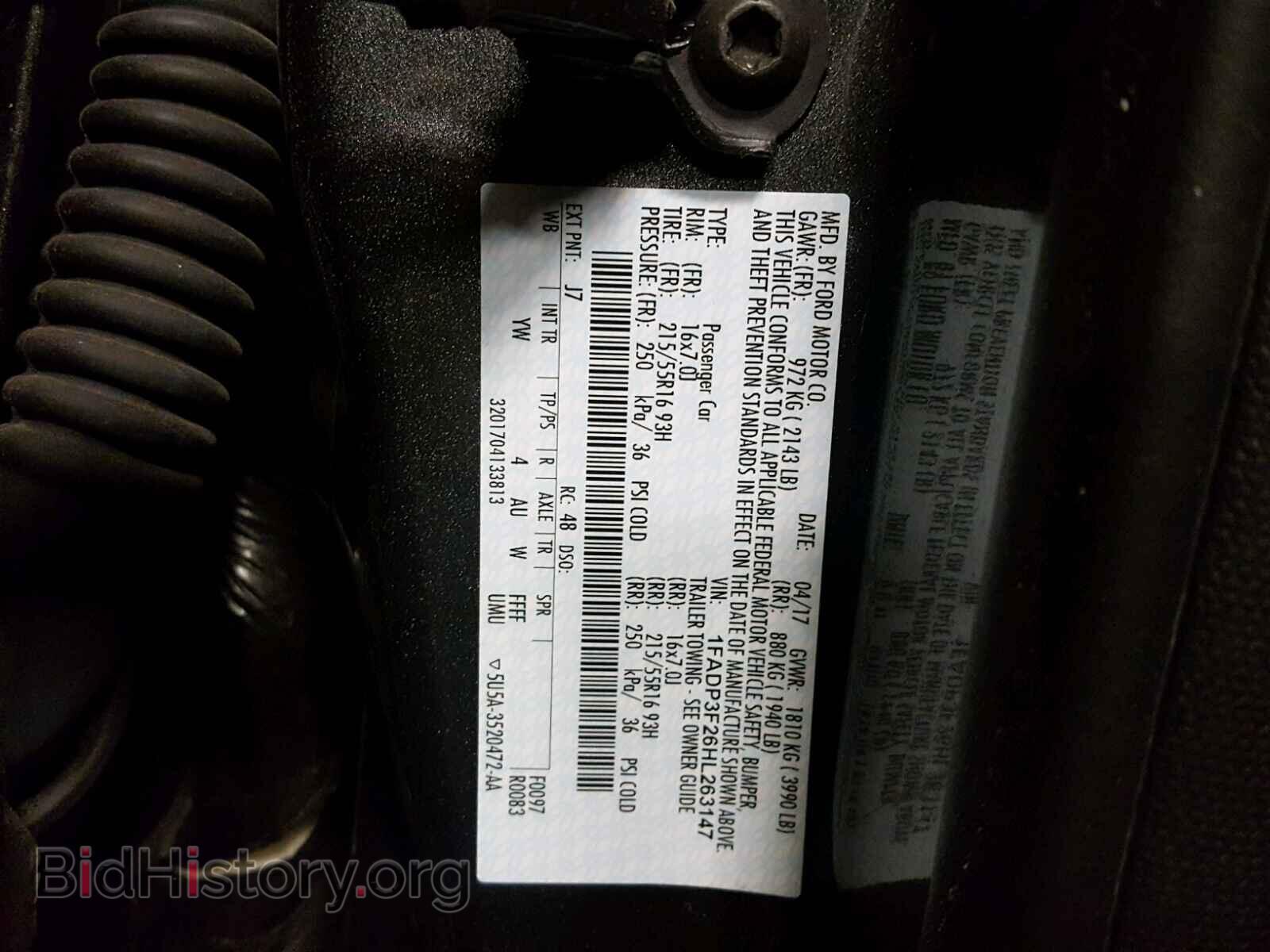 2017 FORD FOCUS - VIN: 1FADP3F26HL263147 - Photo 10