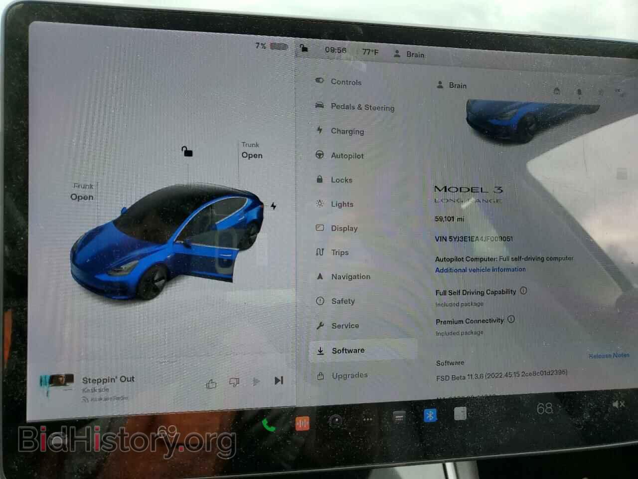2018 TESLA MODEL 3 - VIN: 5YJ3E1EA4JF009051 - Фото 9