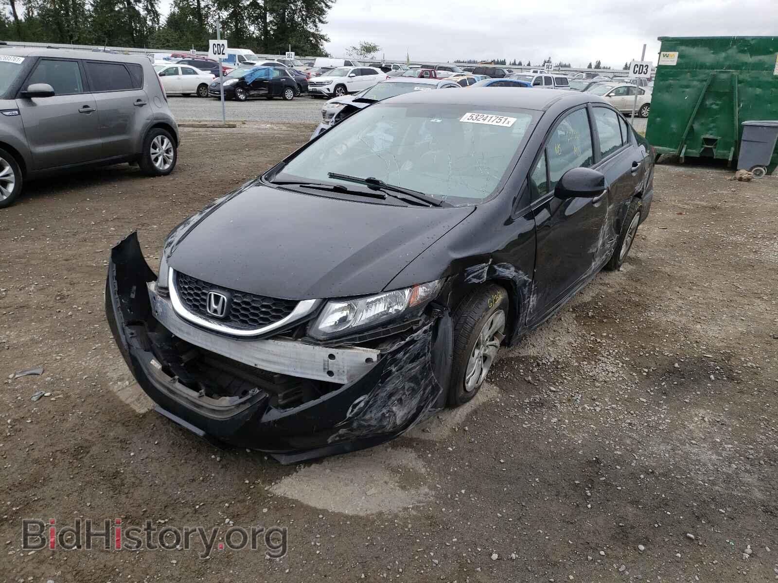 2013 HONDA CIVIC - VIN: 2HGFB2F58DH543585 - Фото 2