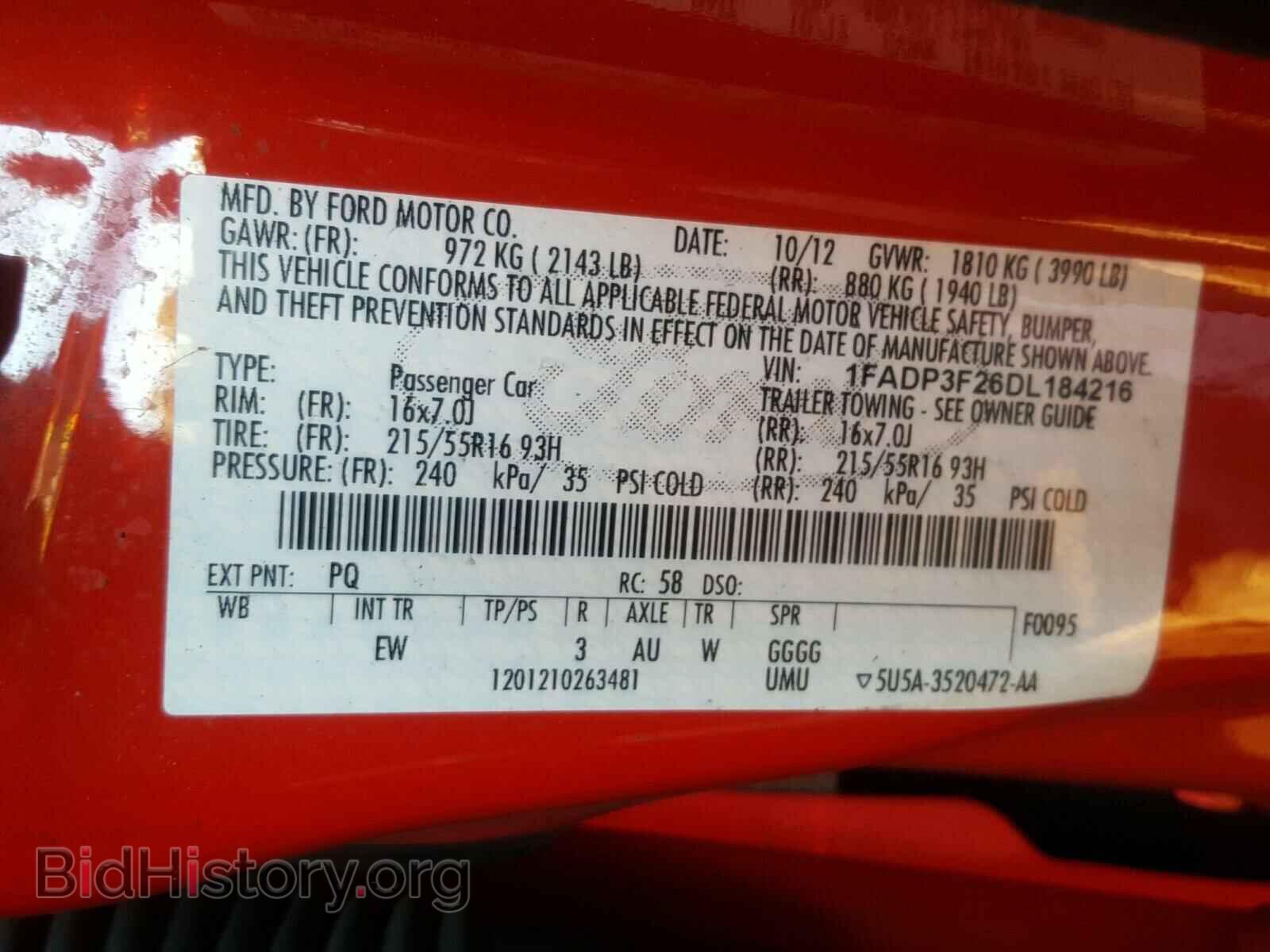 2013 FORD FOCUS - VIN: 1FADP3F26DL184216 - Photo 10