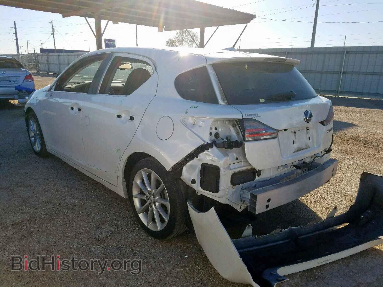 2012 LEXUS CT 200 - VIN: JTHKD5BH6C2102326 - Фото 3