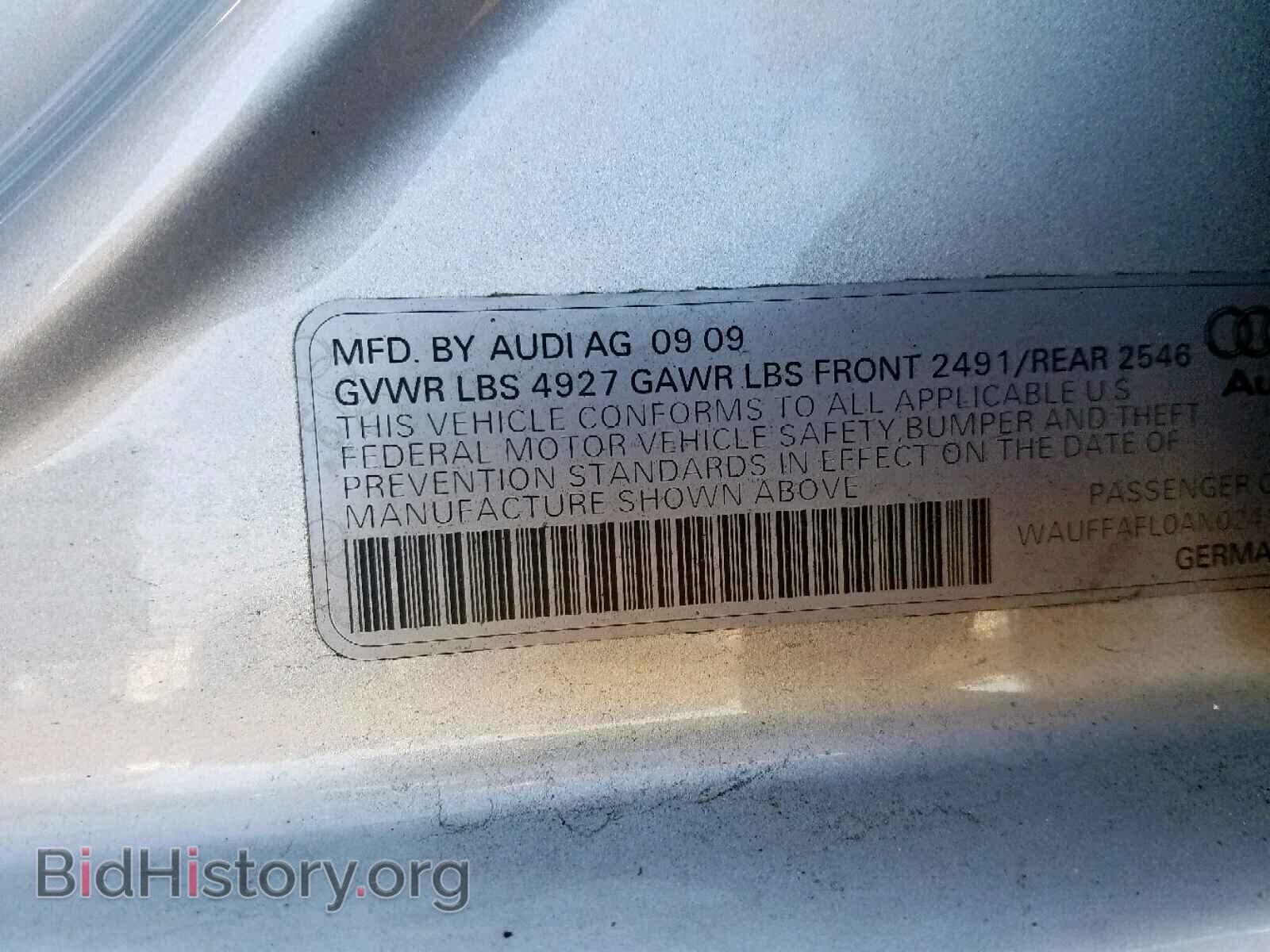 2010 AUDI A4 - VIN: WAUFFAFL0AN024123 - Фото 10