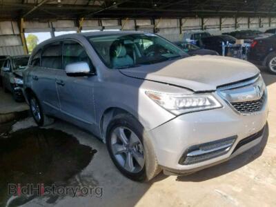 2014 Acura MDX, серебристый — VIN 5FRYD3H21EB014267, Copart