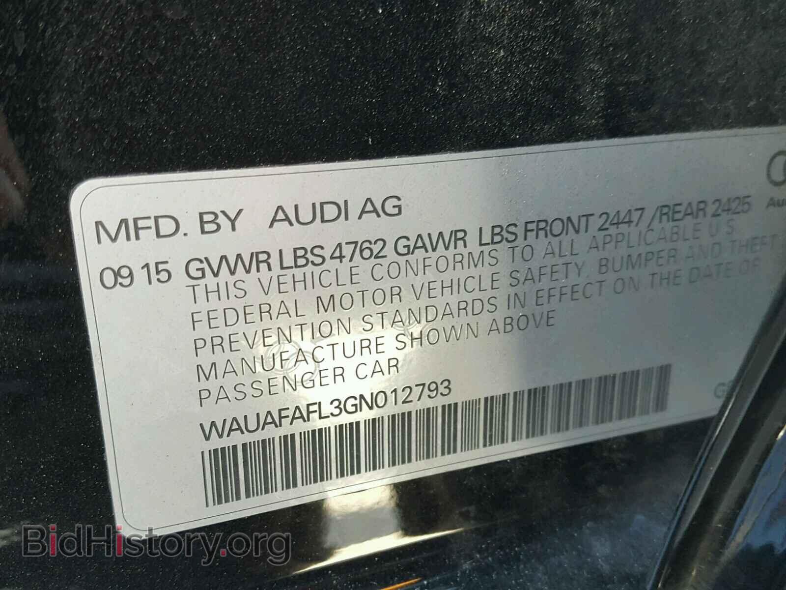 2016 AUDI A4 - VIN: WAUAFAFL3GN012793 - Photo 10
