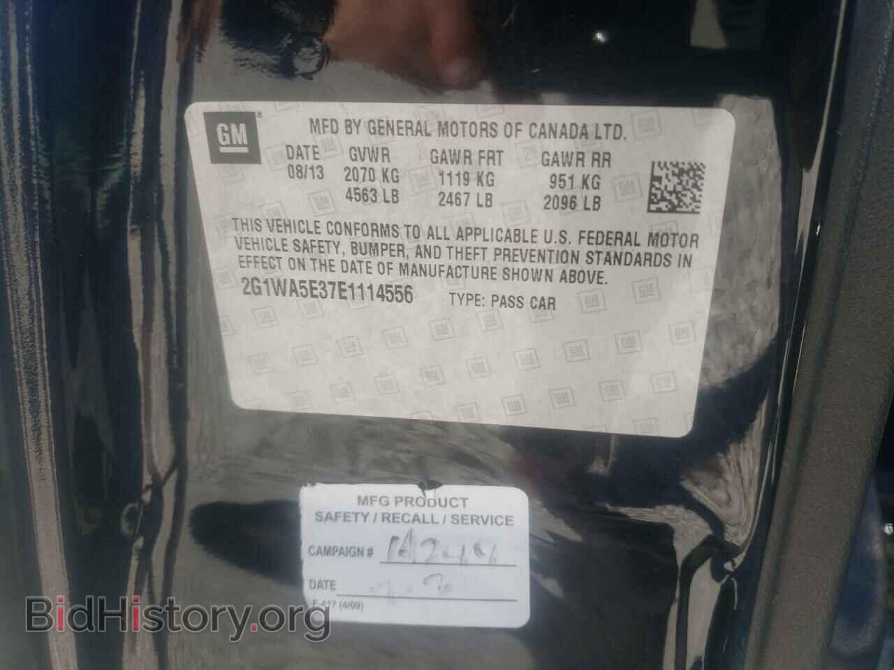 2014 CHEVROLET IMPALA - VIN: 2G1WA5E37E1114556 - Фото 10