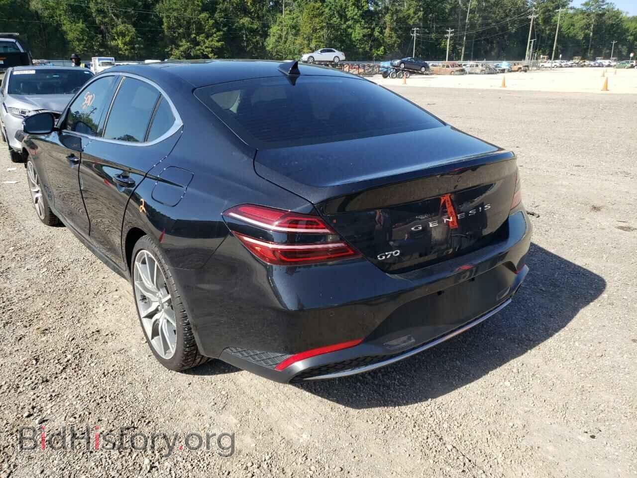 2022 GENESIS G70 BASE - VIN: KMTG34TA9NU098450 - Фото 3