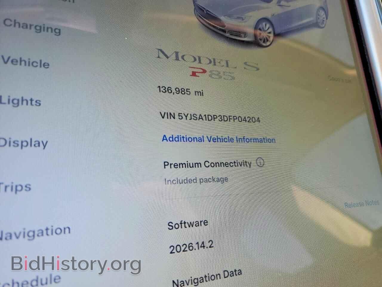 2013 TESLA MODEL S - VIN: 5YJSA1DP3DFP04204 - Фото 9