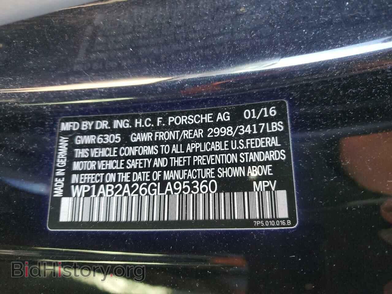 2016 PORSCHE CAYENNE - VIN: WP1AB2A26GLA95360 - Фото 16