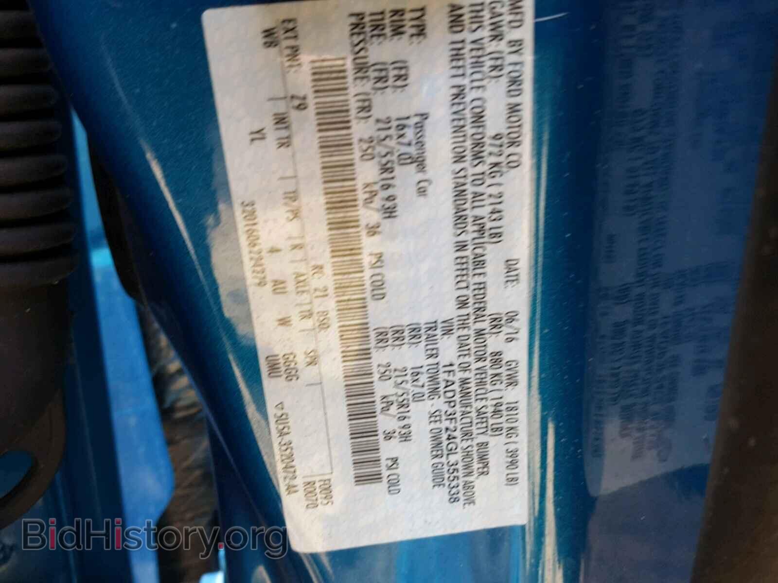 2016 FORD FOCUS SE - VIN: 1FADP3F24GL355338 - Фото 10