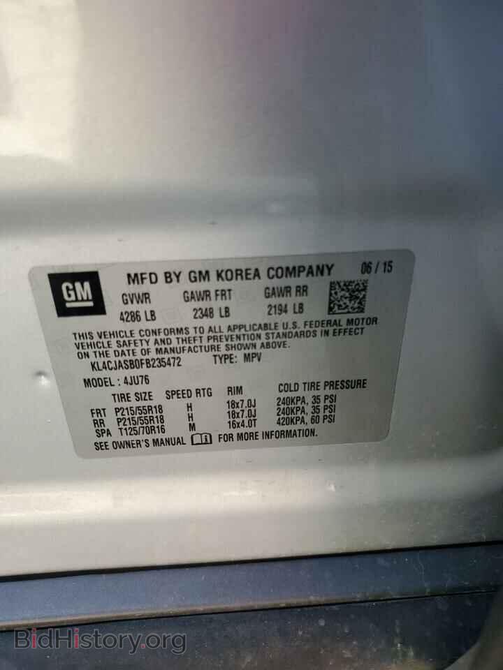 2015 BUICK ENCORE - VIN: KL4CJASB0FB235472 - Photo 13