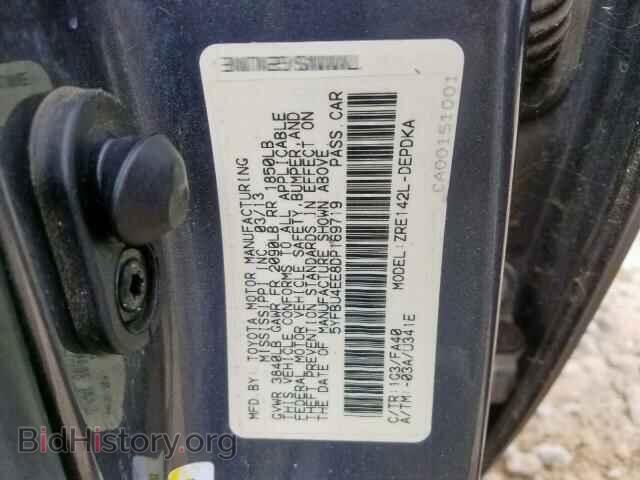 2013 TOYOTA COROLLA BA - VIN: 5YFBU4EE8DP169719 - Фото 10