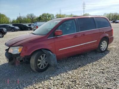 2014 Chrysler MINIVAN Touring, красный — VIN 2C4RC1BG9ER272669, Copart