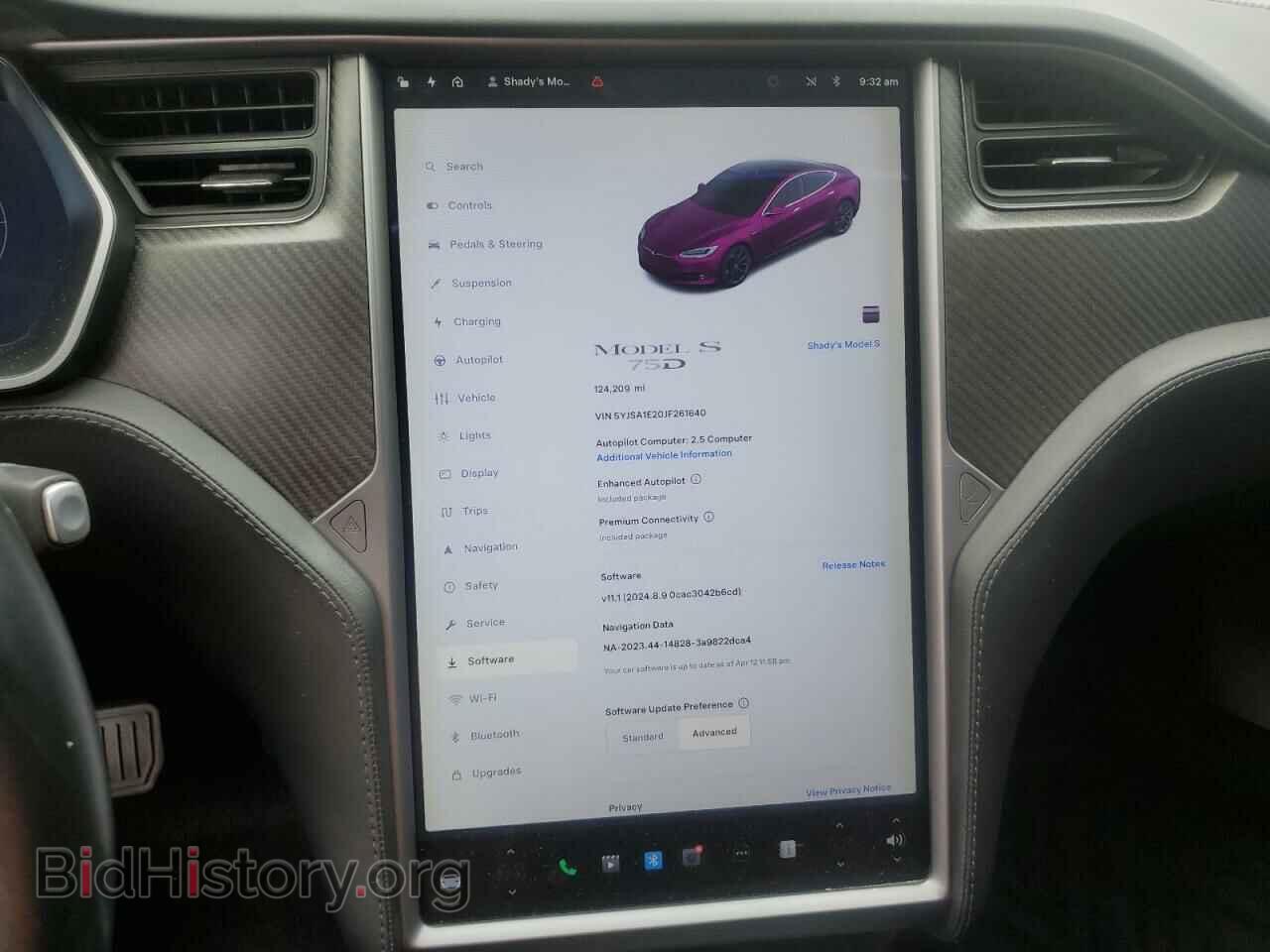2018 TESLA MODEL S - VIN: 5YJSA1E20JF261640 - Photo 9