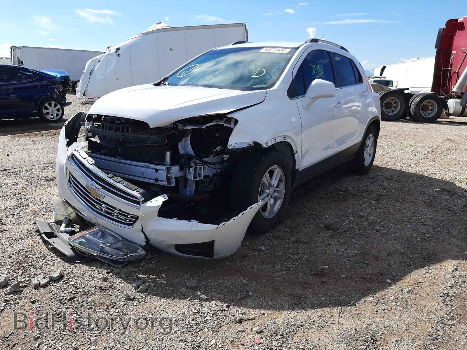 2016 CHEVROLET TRAX - VIN: 3GNCJLSB7GL137208 - Фото 2