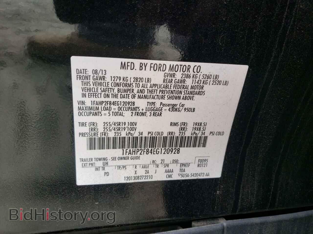 2014 FORD TAURUS - VIN: 1FAHP2F84EG120928 - Photo 10