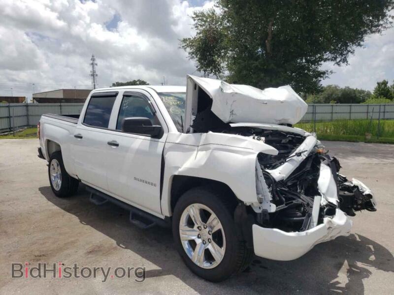 2018 Chevrolet SILVERADO (VIN 3GCPCPEC4JG242885) — photo 1 of 10, Copart, damage: front end