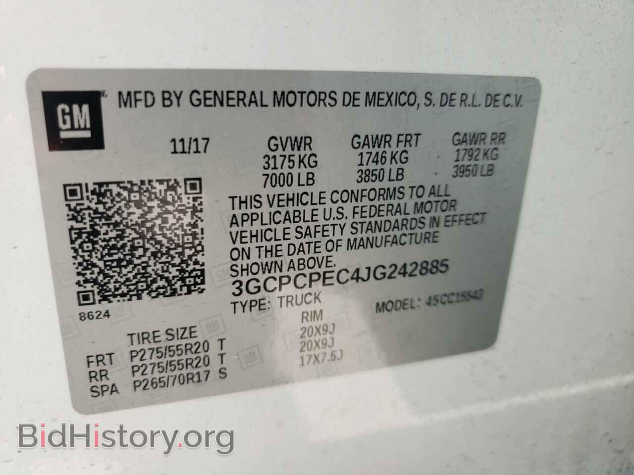 2018 CHEVROLET SILVERADO - VIN: 3GCPCPEC4JG242885 - Фото 10