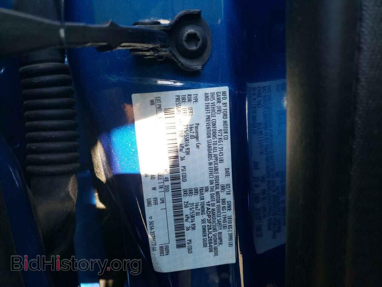 2018 FORD FOCUS - VIN: 1FADP3F28JL268498 - Фото 10