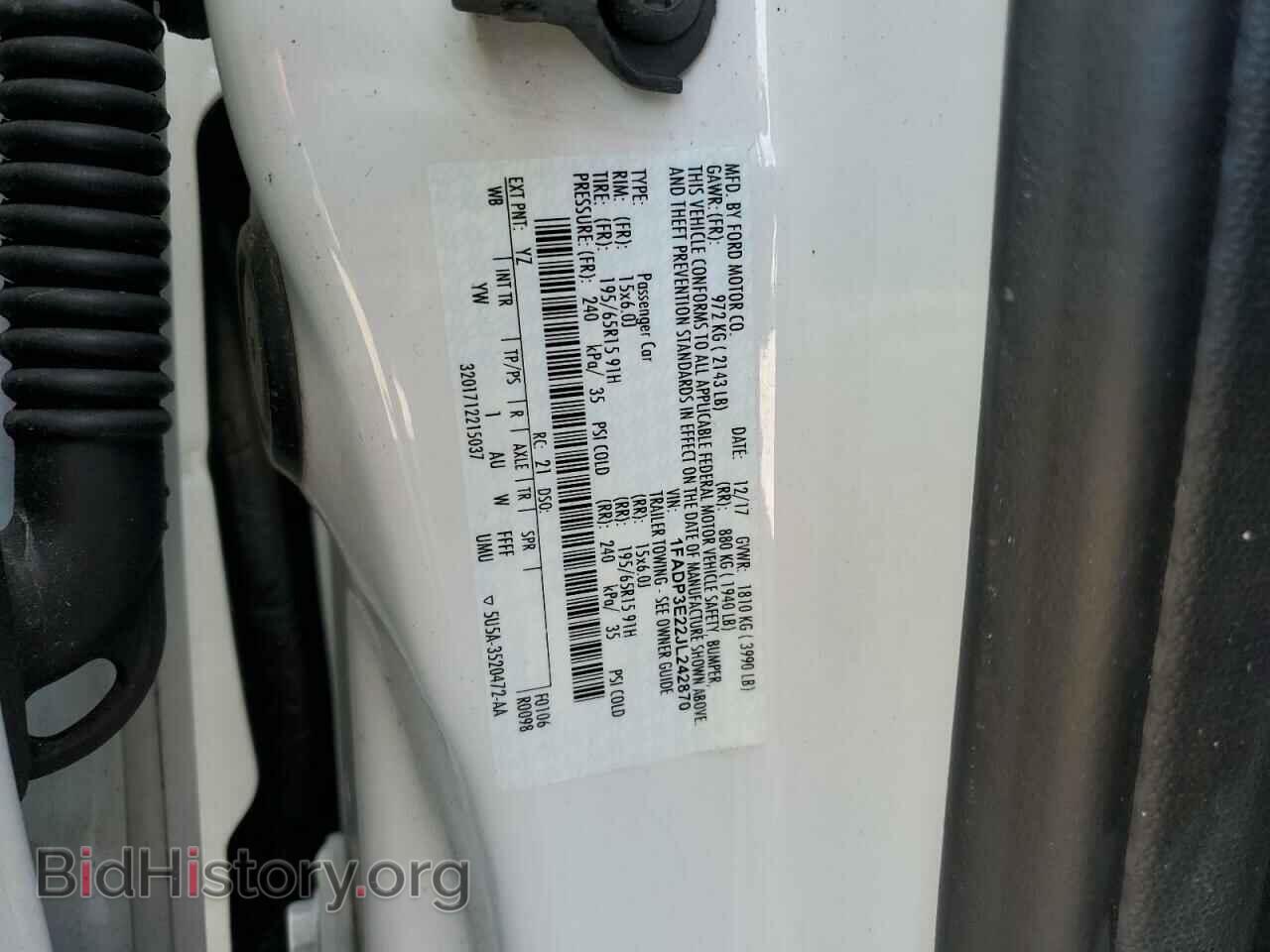 2018 FORD FOCUS - VIN: 1FADP3E22JL242870 - Фото 13