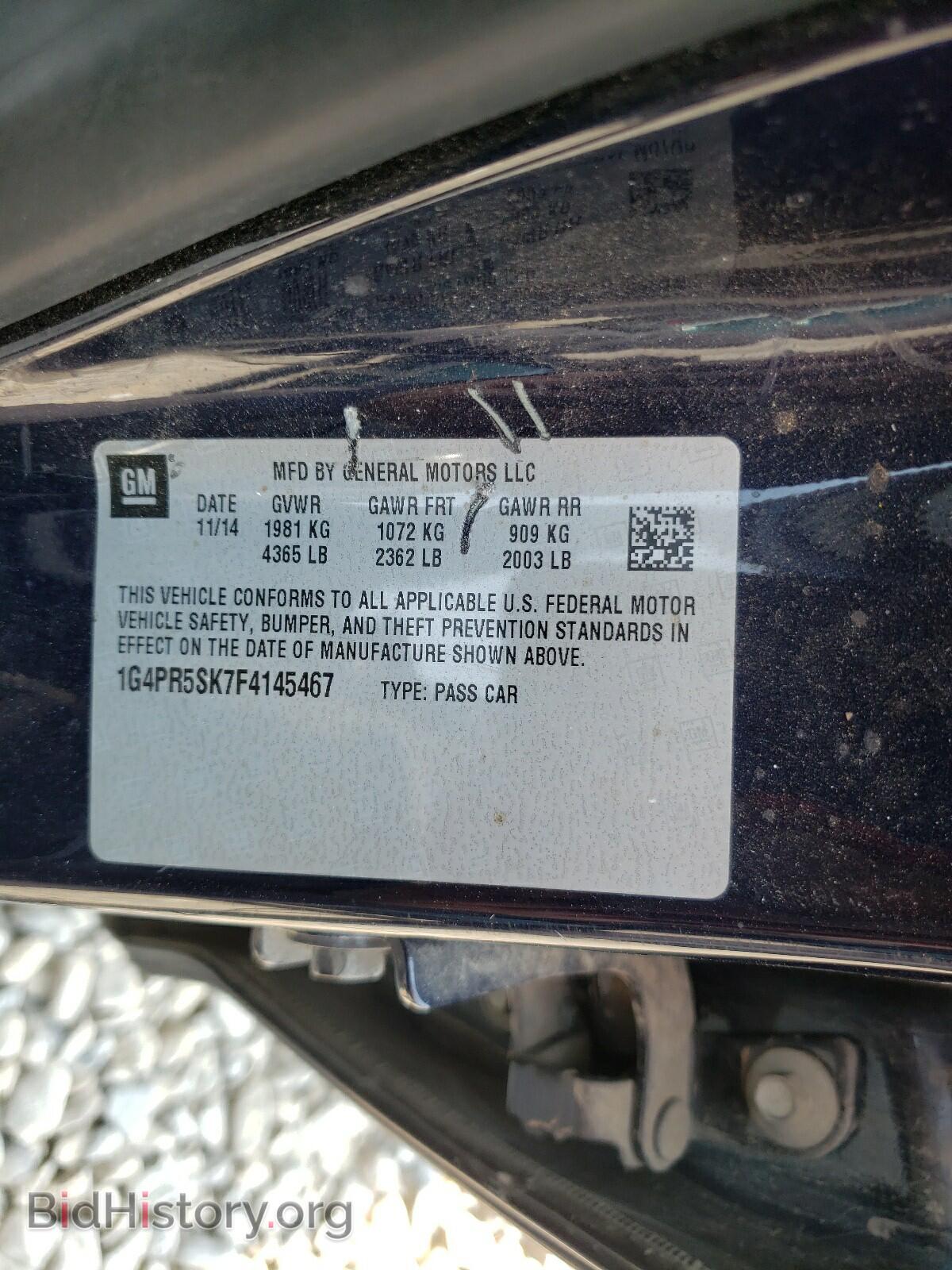 2015 BUICK VERANO - VIN: 1G4PR5SK7F4145467 - Фото 10
