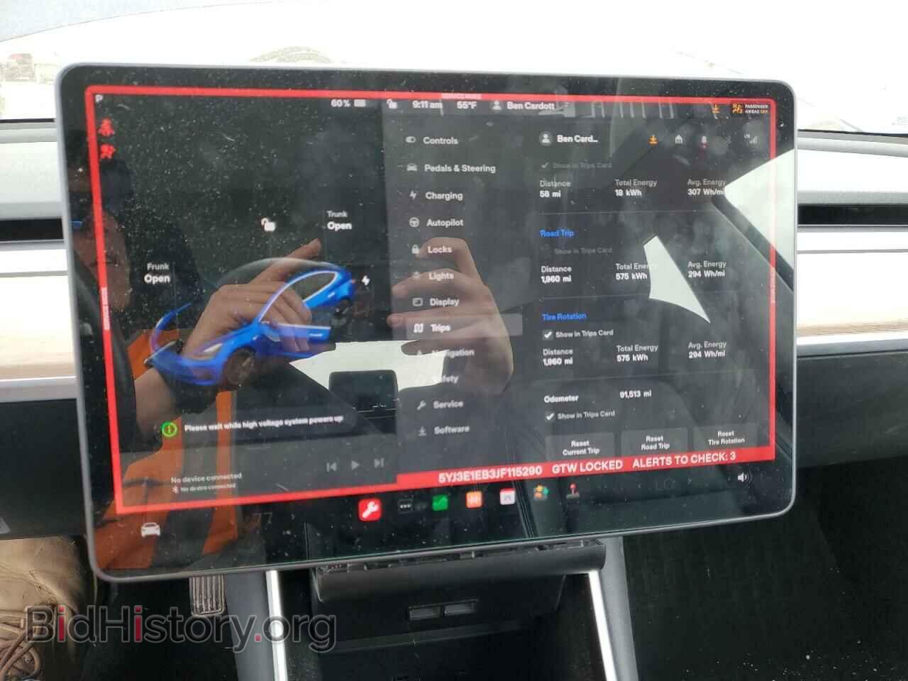 2018 TESLA MODEL 3 - VIN: 5YJ3E1EB3JF115290 - Фото 9