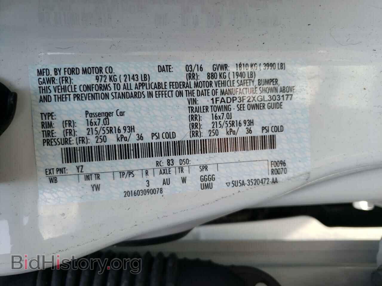 2016 FORD FOCUS - VIN: 1FADP3F2XGL303177 - Photo 10