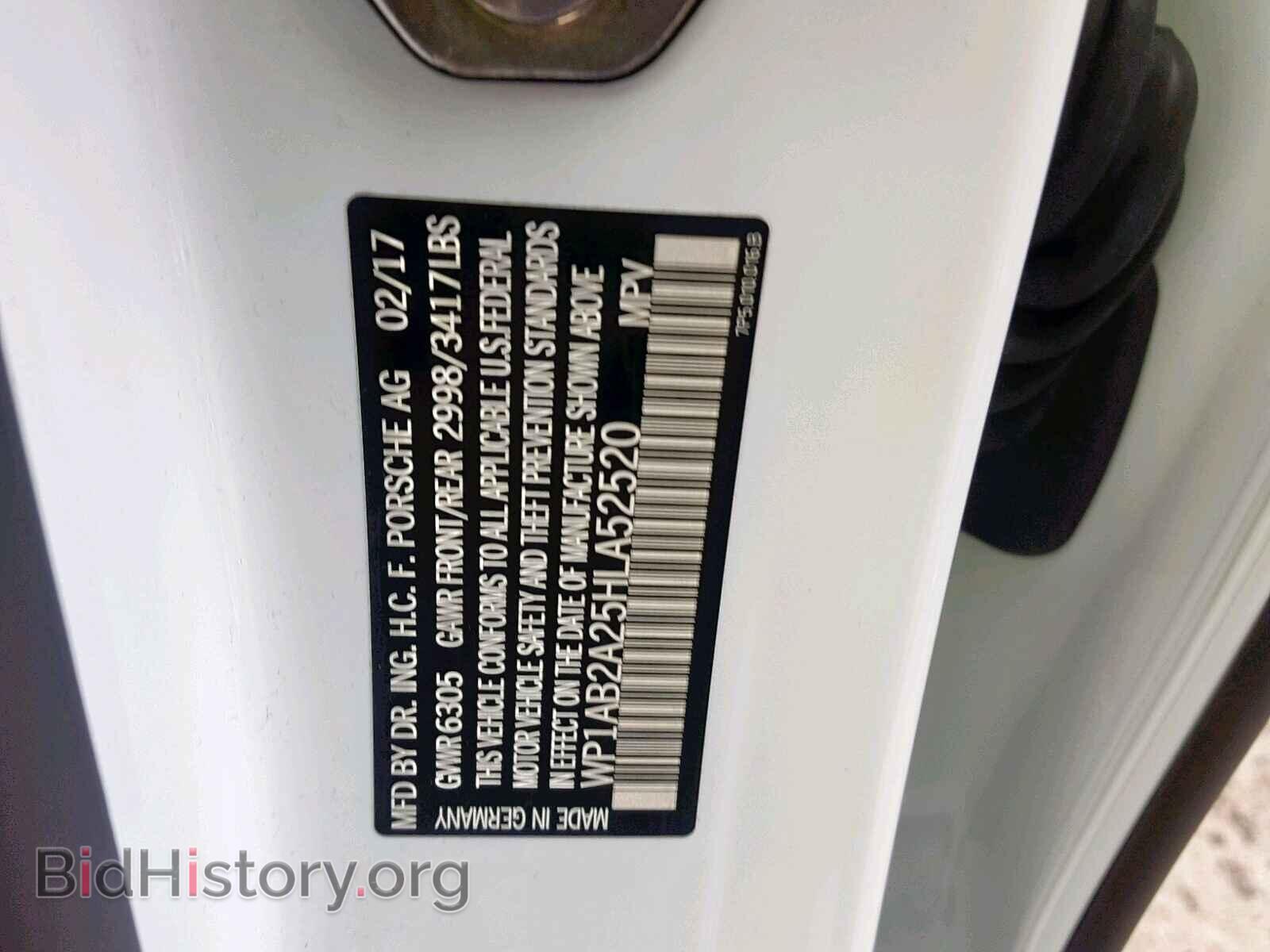 2017 PORSCHE CAYENNE S - VIN: WP1AB2A25HLA52520 - Фото 10