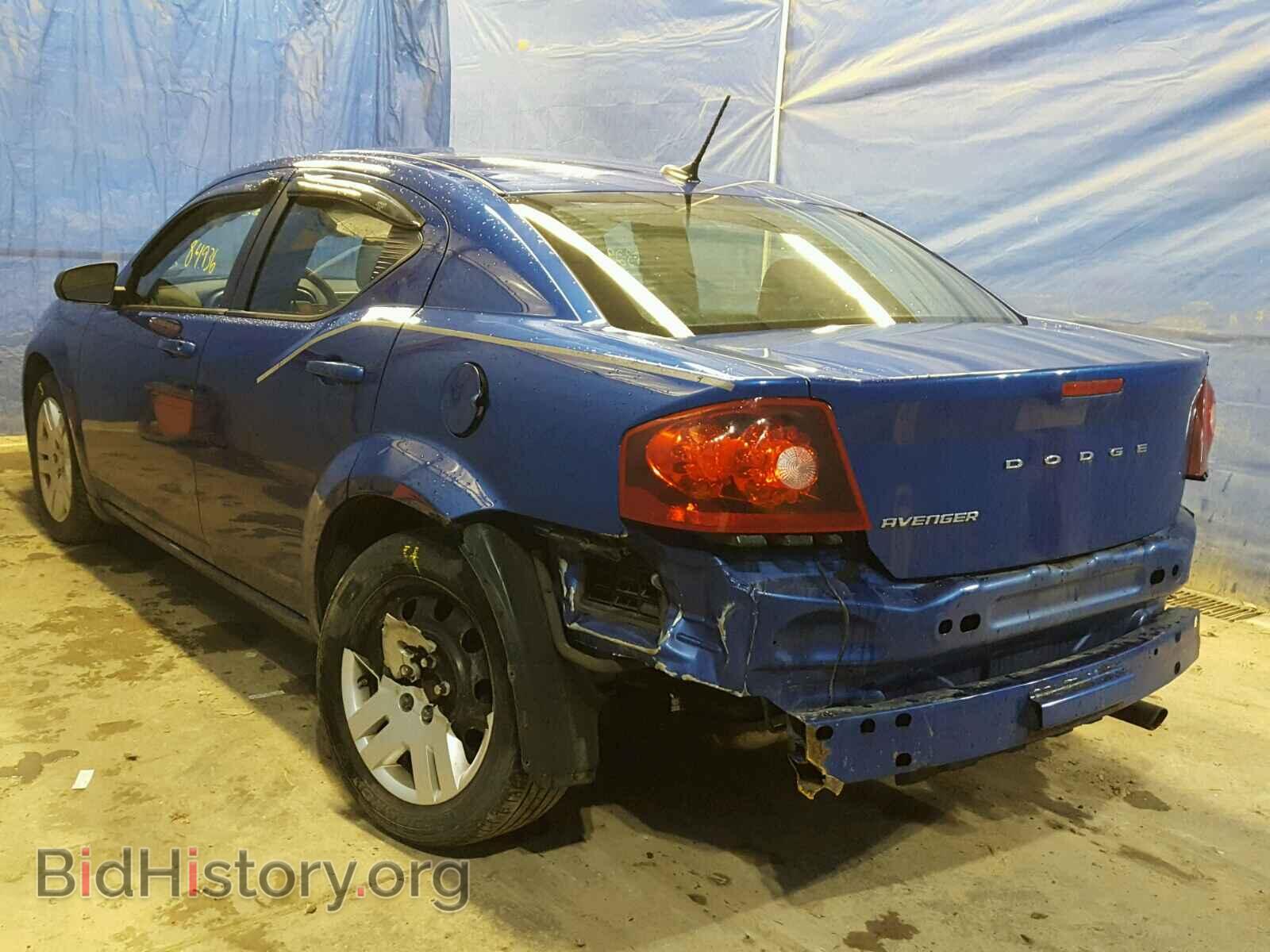 2012 DODGE AVENGER - VIN: 1C3CDZAB6CN206974 - Фото 3