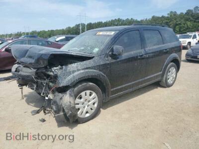 2020 Dodge JOURNEY SE, черный — VIN 3C4PDCAB7LT264649, Copart