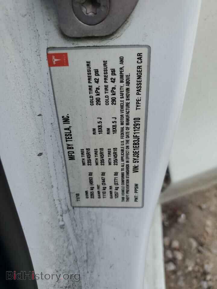 2018 TESLA MODEL 3 - VIN: 5YJ3E1EB3JF112910 - Photo 12