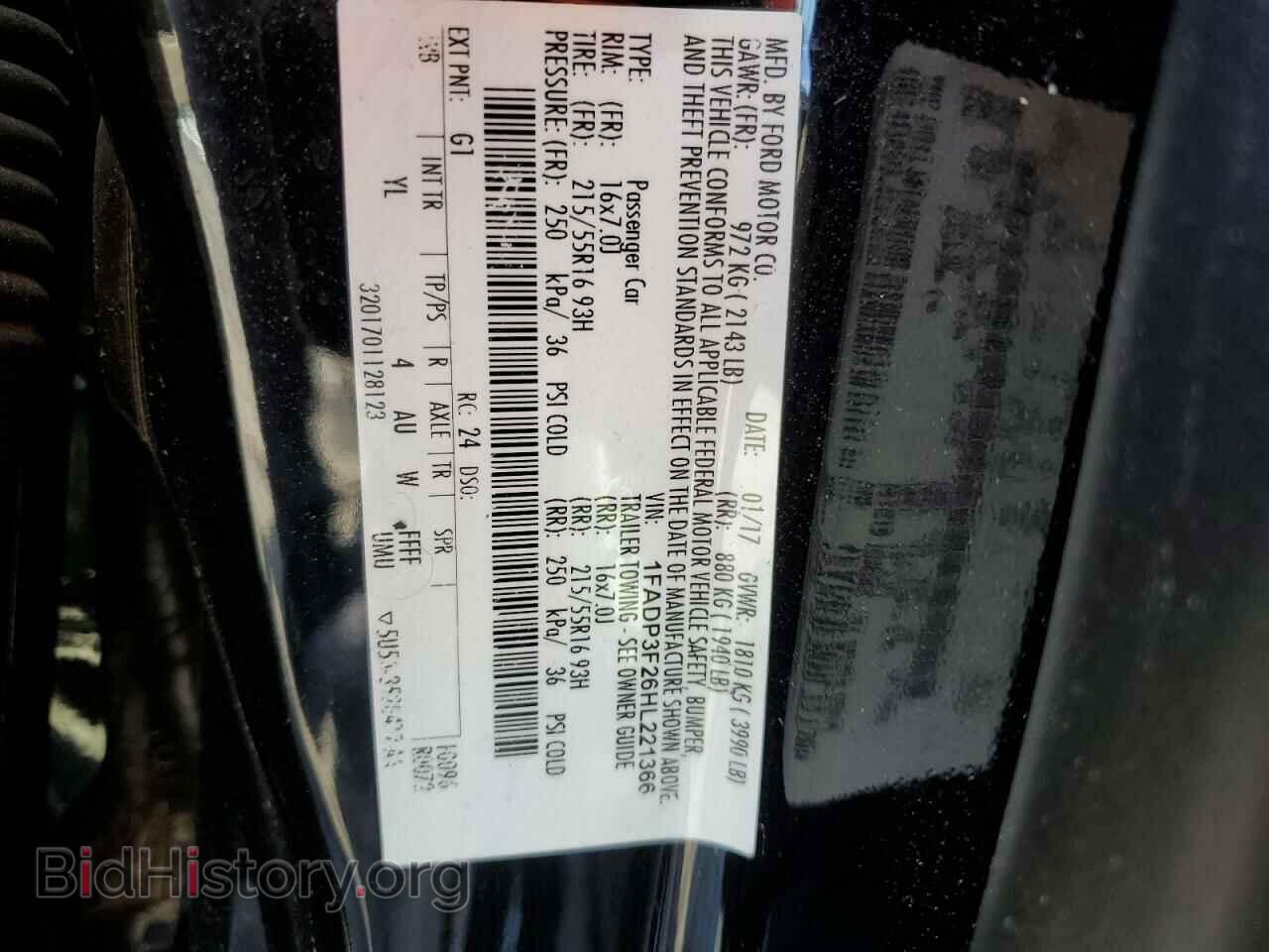 2017 FORD FOCUS - VIN: 1FADP3F26HL221366 - Фото 12