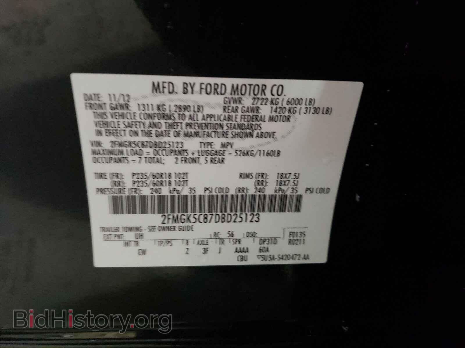 2013 FORD FLEX - VIN: 2FMGK5C87DBD25123 - Photo 10