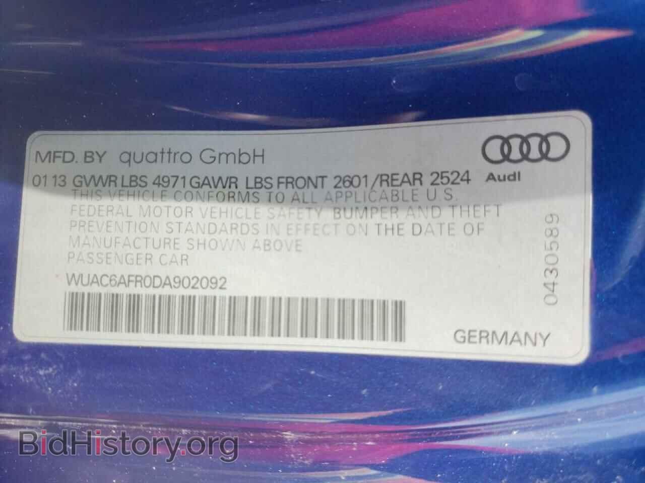 2013 AUDI S5/RS5 - VIN: WUAC6AFR0DA902092 - Фото 10