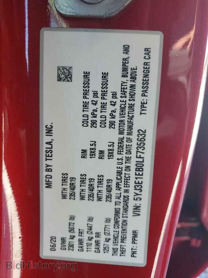 2020 TESLA MODEL 3 - VIN: 5YJ3E1EB0LF735632 - Фото 14
