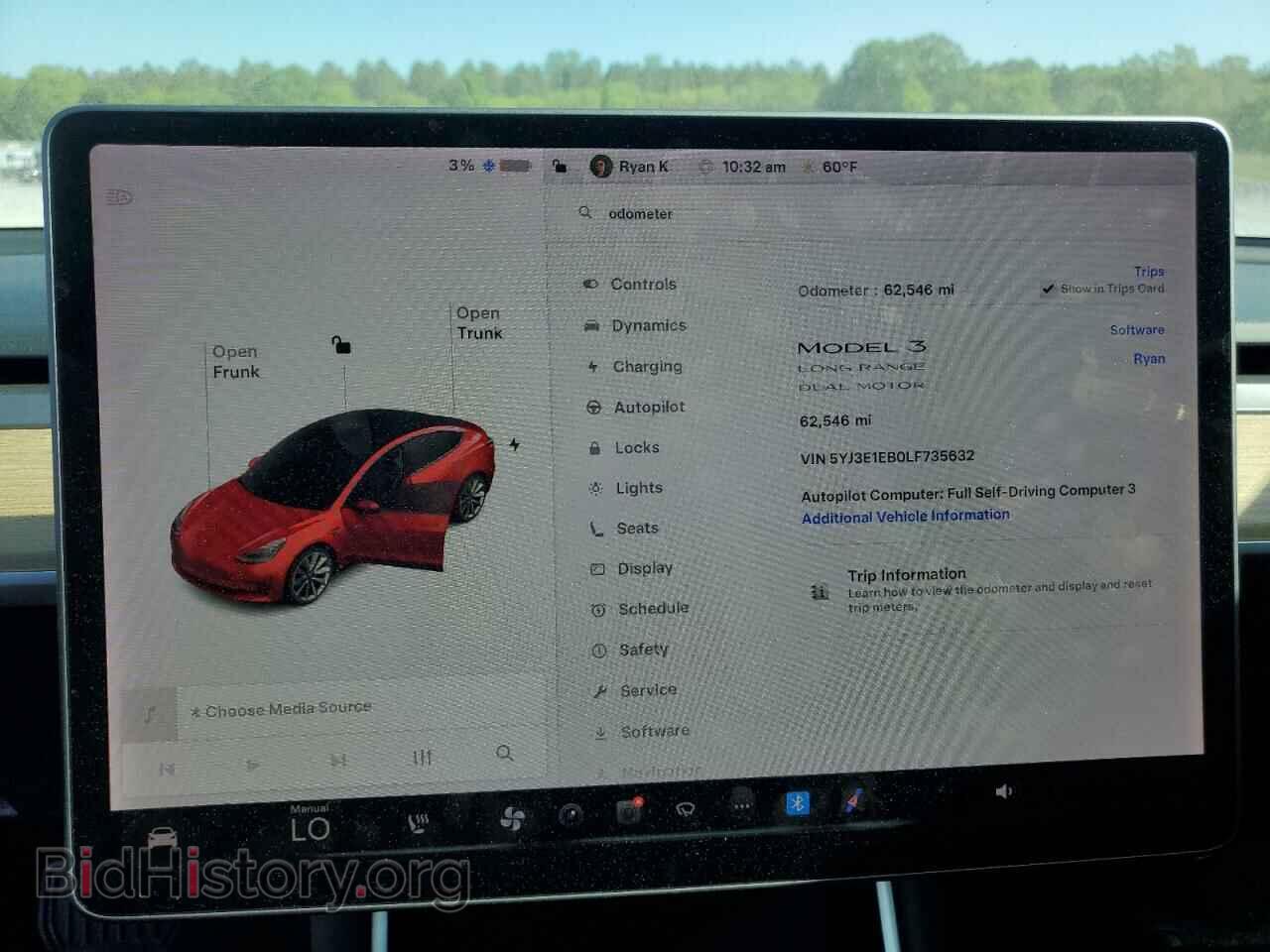 2020 TESLA MODEL 3 - VIN: 5YJ3E1EB0LF735632 - Фото 9