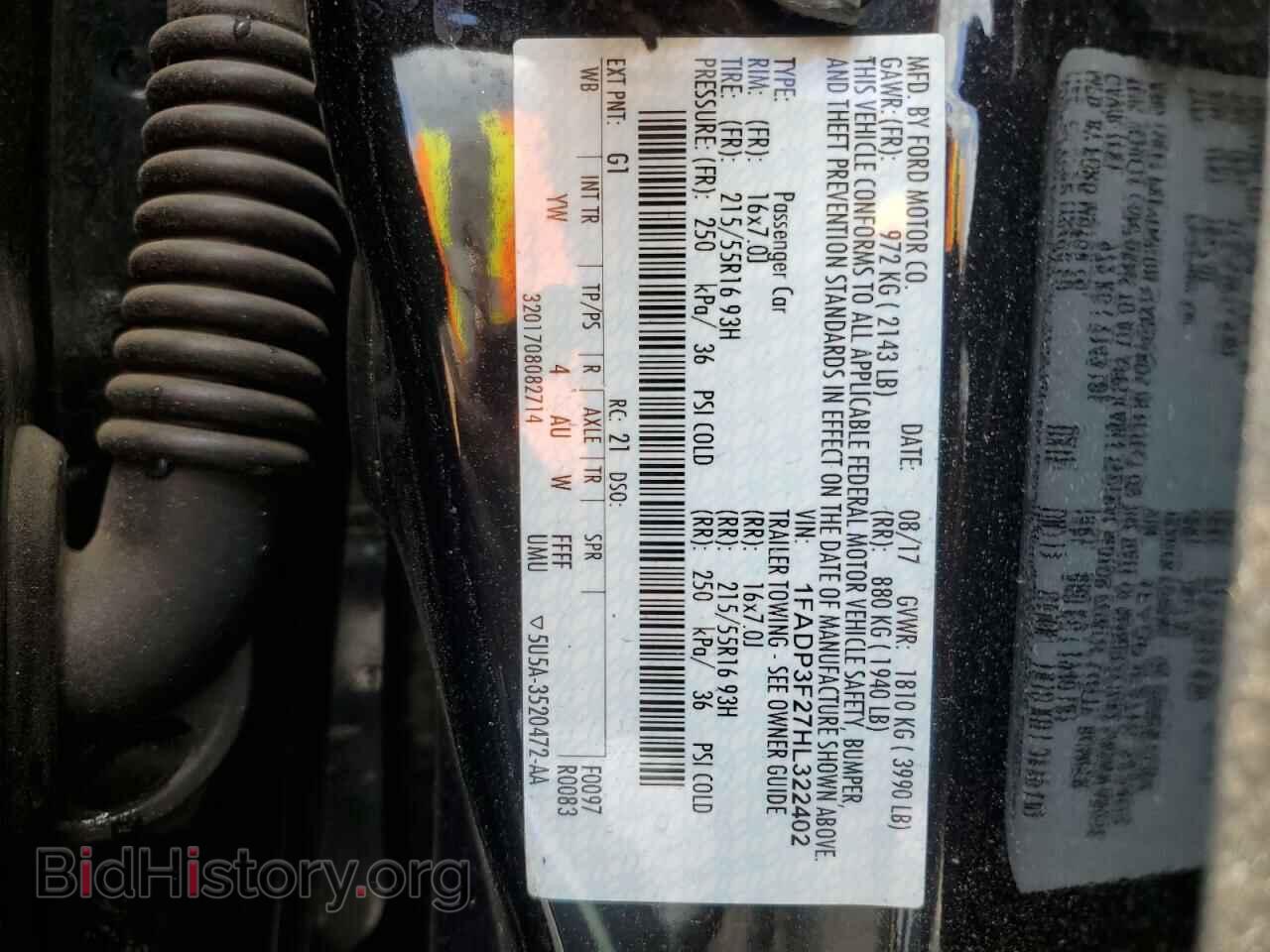 2017 FORD FOCUS - VIN: 1FADP3F27HL322402 - Photo 12