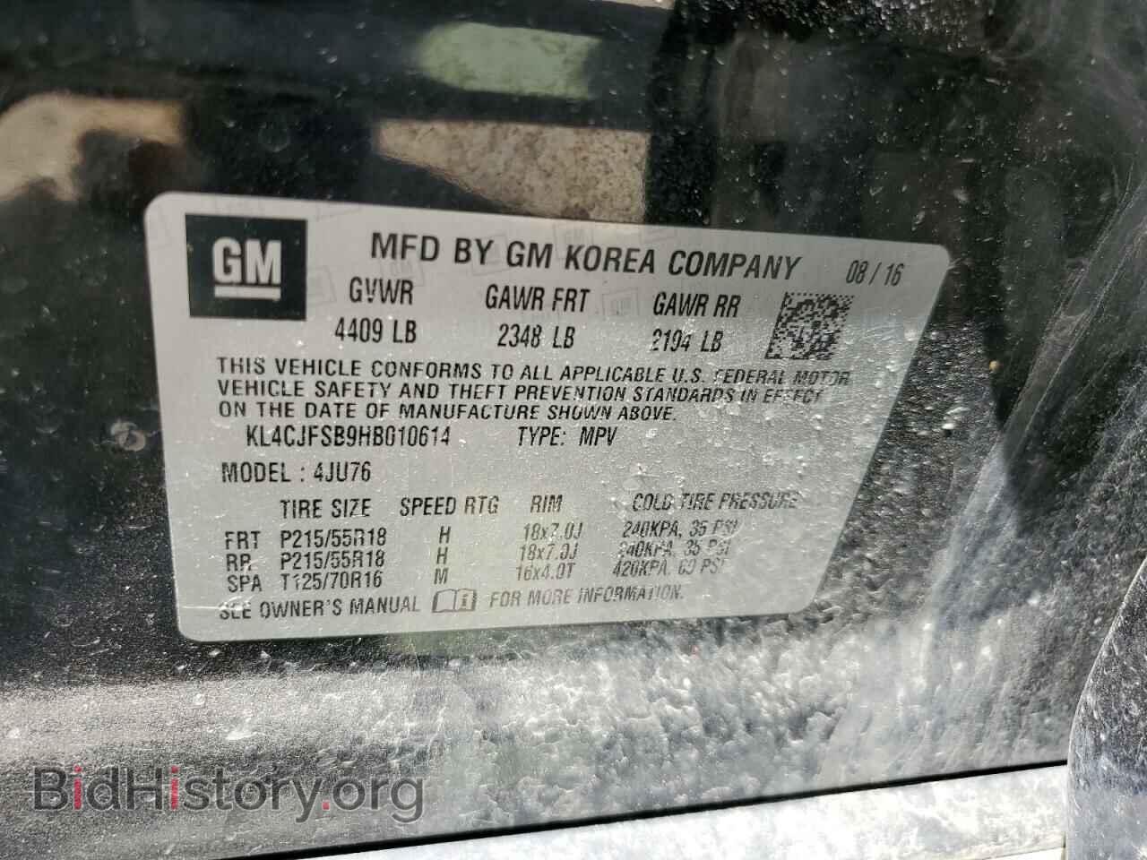 2017 BUICK ENCORE - VIN: KL4CJFSB9HB010614 - Photo 14