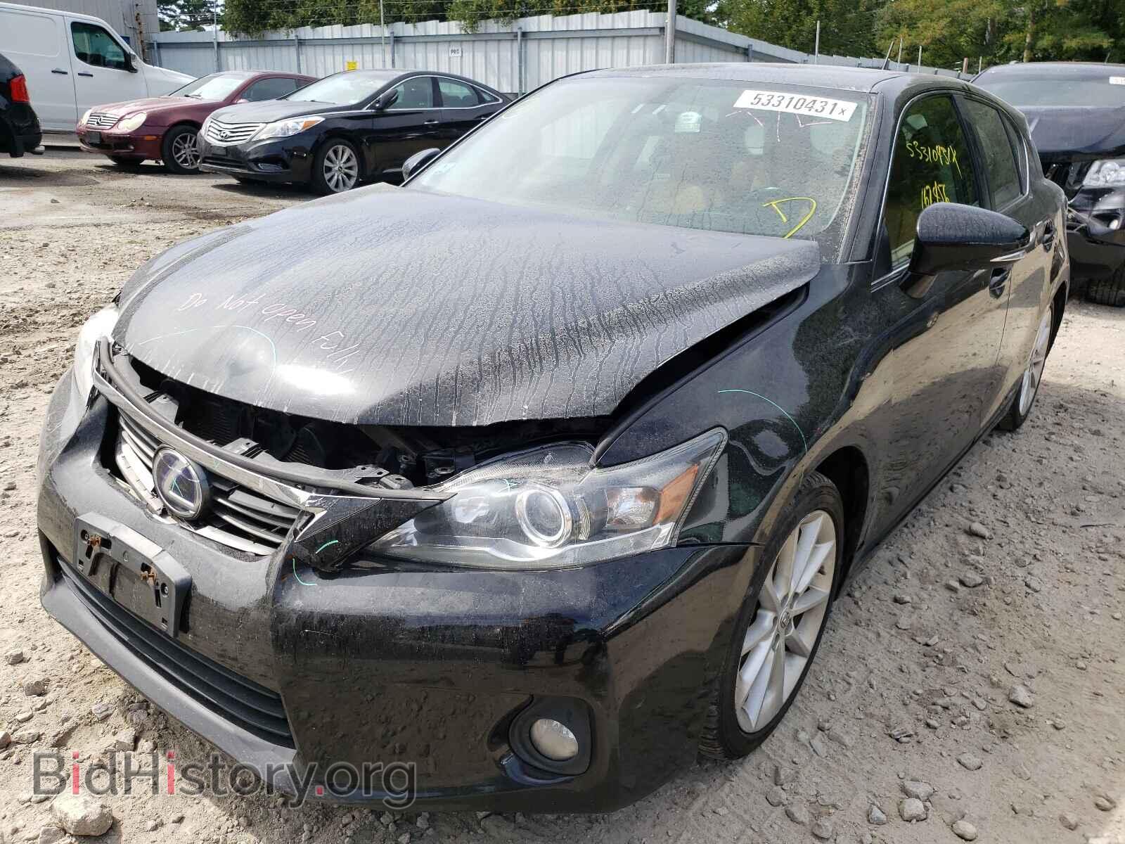 2012 LEXUS CT 200 - VIN: JTHKD5BH7C2084287 - Фото 2
