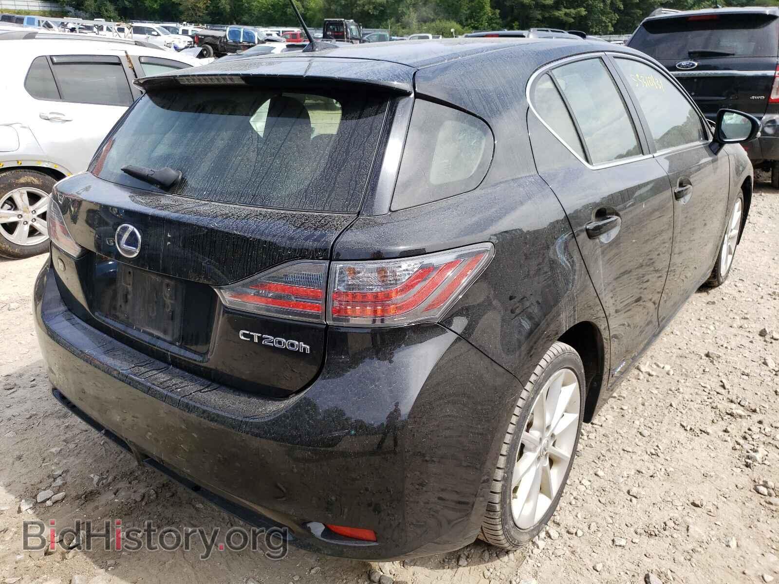 2012 LEXUS CT 200 - VIN: JTHKD5BH7C2084287 - Фото 4