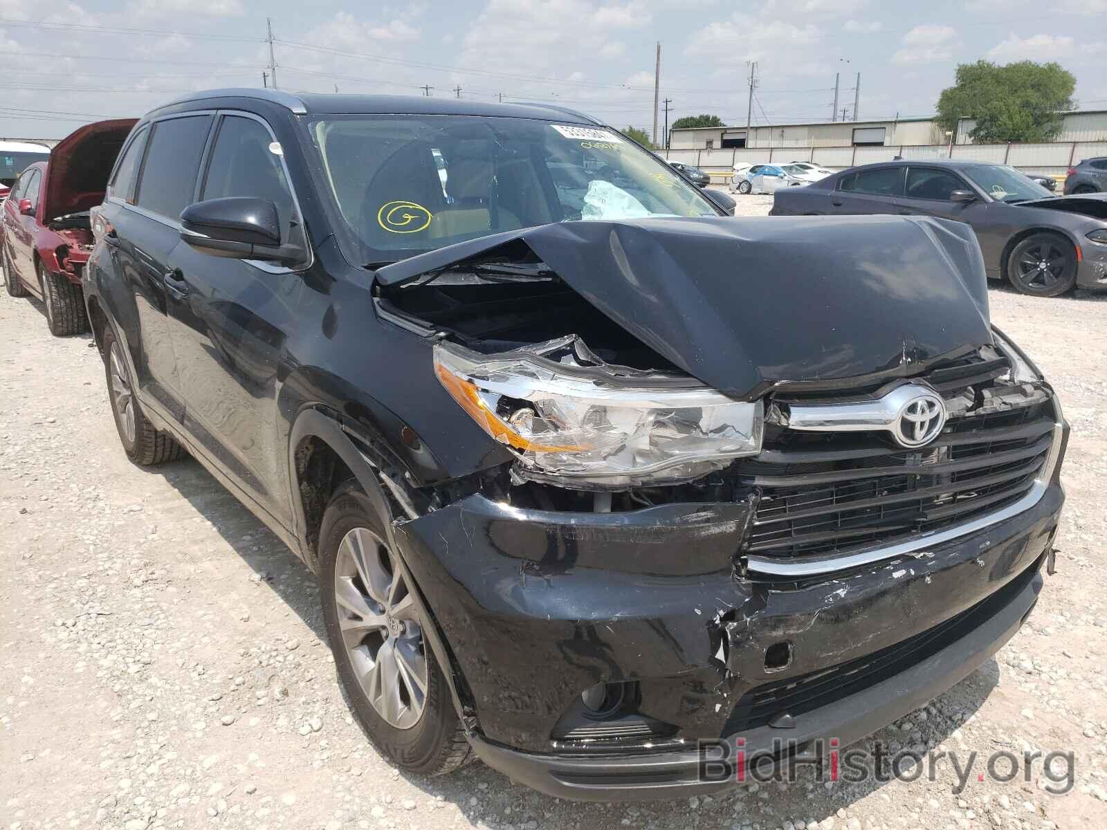 Photo 5TDKKRFH1FS068110 - TOYOTA HIGHLANDER 2015