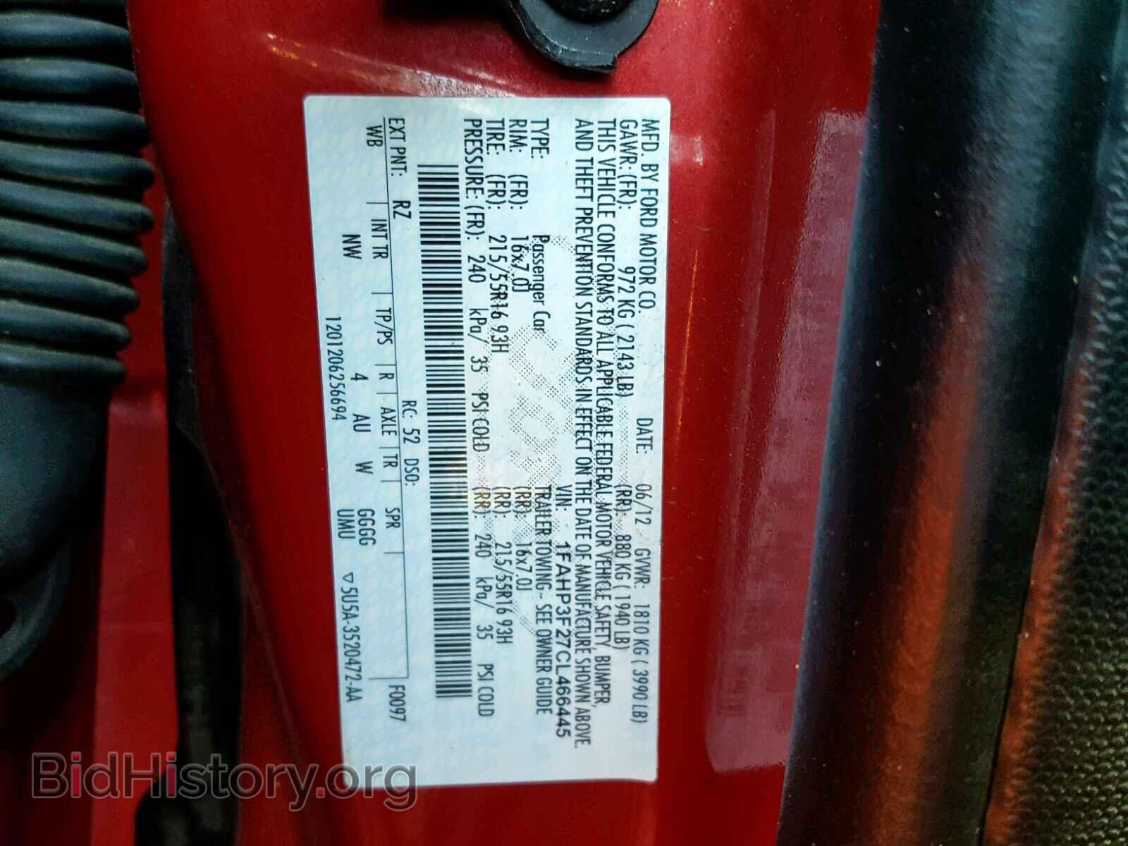 2012 FORD FOCUS SE - VIN: 1FAHP3F27CL466445 - Фото 10