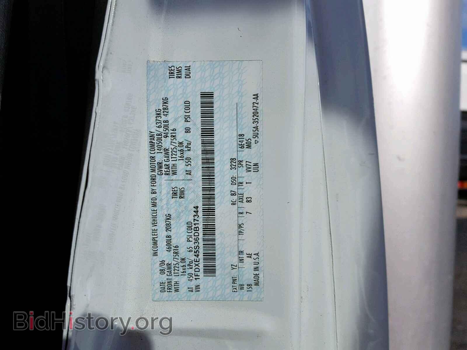 2006 FORD ECONOLINE - VIN: 1FDXE45S36DB17344 - Фото 10