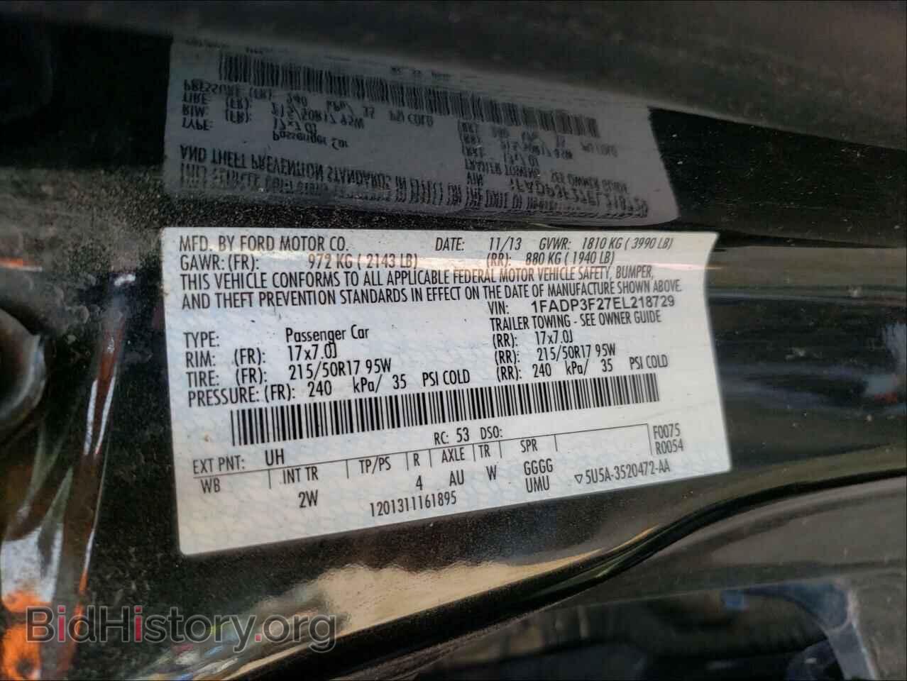 2014 FORD FOCUS - VIN: 1FADP3F27EL218729 - Photo 10