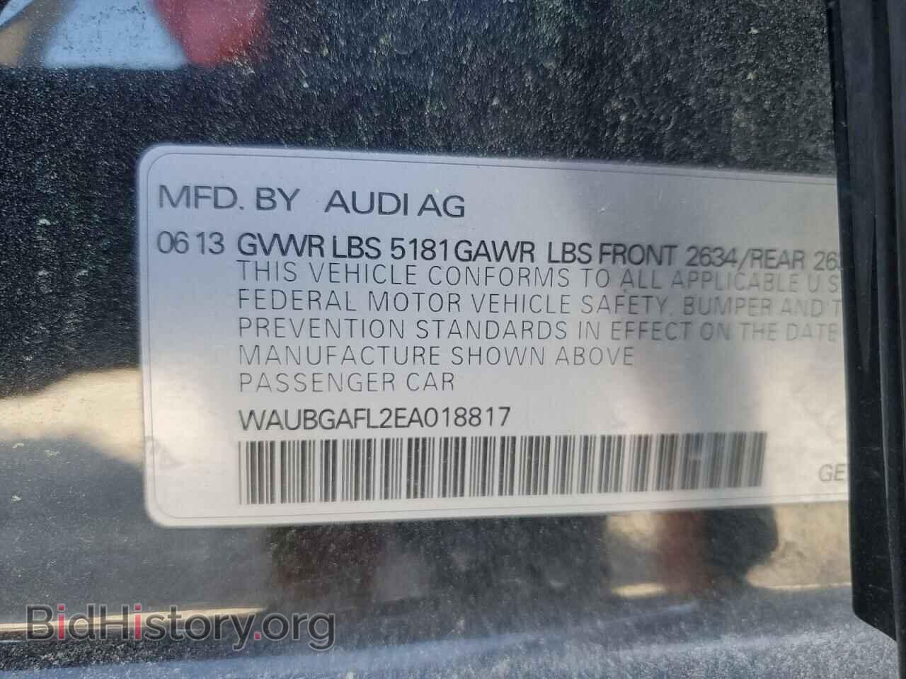 2014 AUDI S4/RS4 - VIN: WAUBGAFL2EA018817 - Фото 14