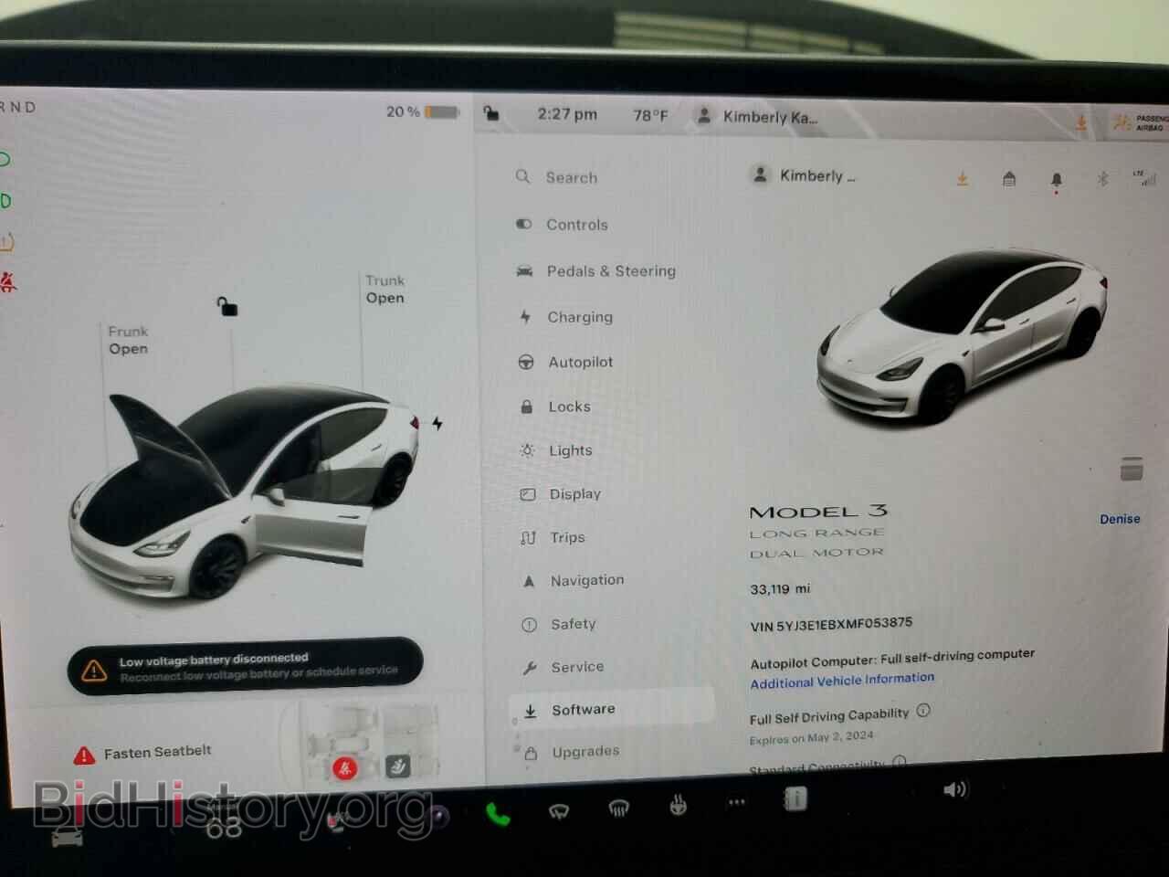 2021 TESLA MODEL 3 - VIN: 5YJ3E1EBXMF053875 - Photo 9