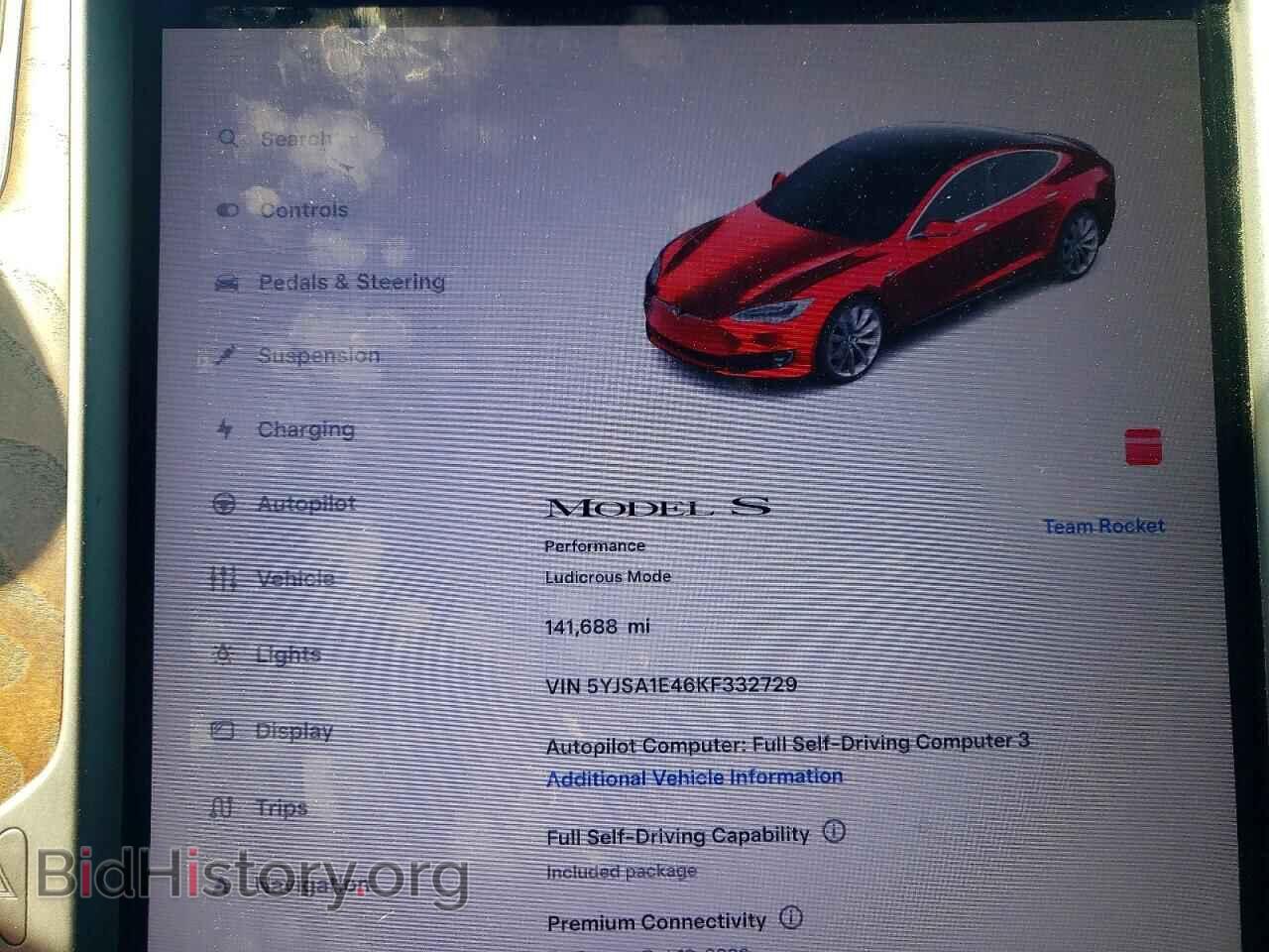 2019 TESLA MODEL S - VIN: 5YJSA1E46KF332729 - Photo 9