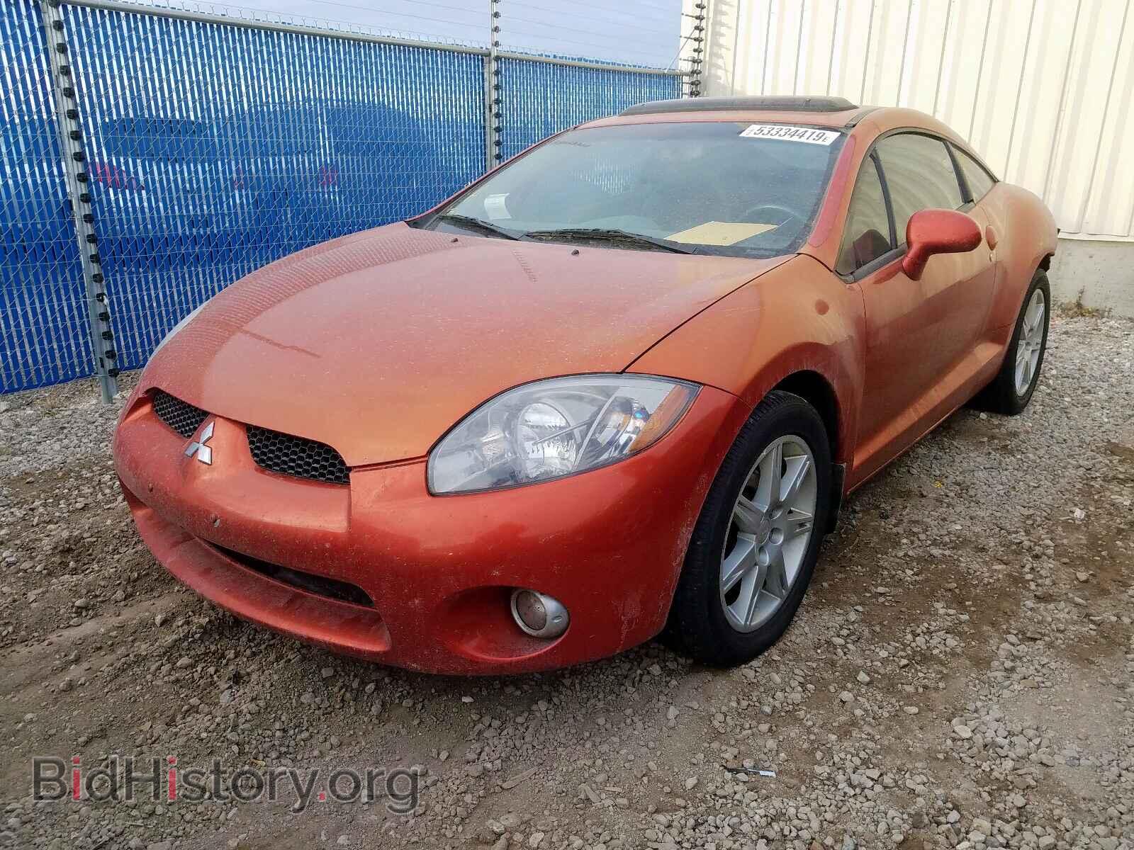 2006 MITSUBISHI ECLIPSE - VIN: 4A3AK34T26E001051 - Фото 2